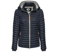 camel active Damen Leichte Steppjacke mit Kapuze Dunkelblau, womenswear-36