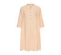 camel active Damen Mittellanges Kleid mit Rückenfalte Orange, Womenswear-XS