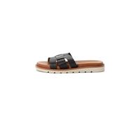 Camel Active Pantoletten Damen Leder Wechselfußbett Schwarz Größe 42