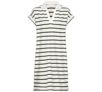 camel active Damen Piqué Polokleid aus zertifiziertem Organic Cotton Olive-Weiß, Womenswear-XS