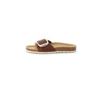 camel active Damen Riemchensandalen, Frauen Sandalen,Wechselfußbett,Strandschuhe,Sandaletten,Sommersandalen,bequem,flach,Natur,37 EU