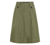 camel active - Rock aus leichtem Baumwoll-Leinen Mix olive - Gr. - 40