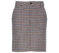 camel active Damen Rock mit kariertem Muster Blau-Lila, womenswear-36