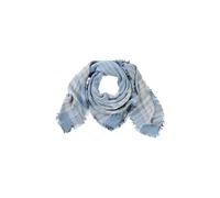 camel active Damen Schal aus Baumwollmix Hellblau, womenswear-OS