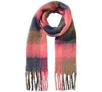camel active Damen Schal mit kariertem Muster Blau-Pink, womenswear-OS