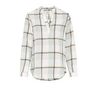 camel active Damen Schlupfbluse in einem Flanellkaro Khaki, Womenswear-XS