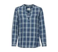 camel active Damen Schlupfbluse mit Stehkragen Blau, Womenswear-XS