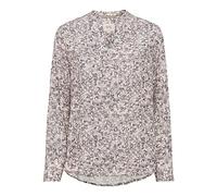 camel active Damen Schlupfbluse mit Stehkragen Rosa-Grau, Womenswear-XL