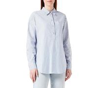 camel active Damen Schlupfbluse mit Streifenmuster Blau, Womenswear-XS