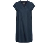 camel active Damen Schlupfkleid im sommerlichen Leinenmix Blau, Womenswear-XS