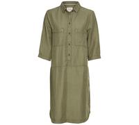 camel active Damen Schlupfkleid mit Hemdkragen Grün, Womenswear-M
