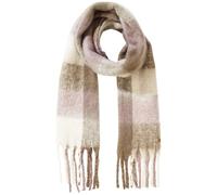 camel active Damen Softer Schal mit kariertem Muster Dunkles Khaki womenswear-OS