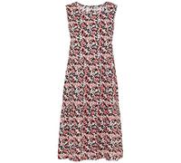 camel active Damen Sommerkleid im Allover-Print Rot-Schwarz, Womenswear-S