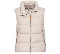 camel active Damen Steppweste aus recyceltem Polyester Beige-Braun, womenswear-46