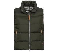camel active Damen Steppweste aus recyceltem Polyester Dunkelgrün, womenswear-42