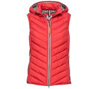 camel active Damen Steppweste aus recyceltem Polyester Rot, womenswear-36