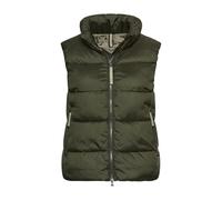 camel active Damen Steppweste mit 2-Wege-Reißverschluss Waldgrün, womenswear-40