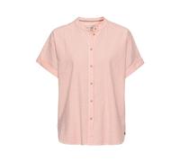 camel active Damen Streifenbluse aus Leichter Seersucker-Baumwolle Rot-weiß, Womenswear-M