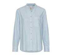 camel active Damen Streifenbluse im Relaxed Fit Blau-Weiß, Womenswear-M