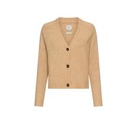 camel active Damen Strickjacke mit Raglanärmeln und Knopfverschluss Karamell, womenswear-3XL