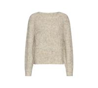 camel active - Strickpullover mit Rundhalsausschnitt light grey melange - Gr. - L