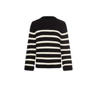 camel active Damen Strickpullover mit Streifen Kaviar, Womenswear-XL
