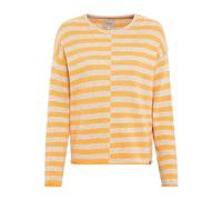 camel active Damen Strickpullover mit Streifenmuster Orange Womenswear-XL