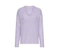 camel active Damen Strickpullover mit V-Ausschnitt Lila, Womenswear-S