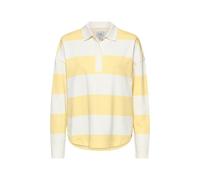 camel active Damen Sweatshirt mit Knopfleiste Limonengelb, womenswear-3XL