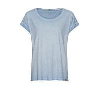 camel active Damen T-Shirt aus softem Modal-Baumwollmix Blau-Grau, Womenswear-L
