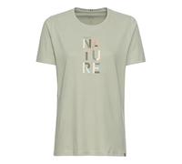 camel active Damen T-Shirt mit Print aus nachhaltigem Organic Cotton Grau, Womenswear-L
