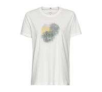 camel active Damen T-Shirt mit Print aus nachhaltigem Organic Cotton Weiß-Grau, Womenswear-XXL