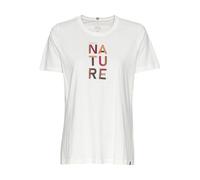 camel active Damen T-Shirt mit Print aus nachhaltigem Organic Cotton Weiß-Rot, Womenswear-XS