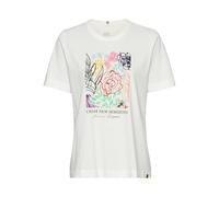 camel active Damen T-Shirt mit Print Weiß-Pink, Womenswear-L