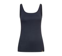 camel active Damen Tank Top aus Baumwolle I ärmelloses Slim Fit Trägertop Nachtblau, Womenswear-S