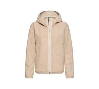camel active Damen Teddyjacke mit wärmenden Taschenfutter | Warme Teddyjacke mit 2-Wege-Reißverschluss und reflektierenden Details im Regular Fit