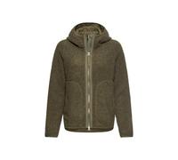 camel active Damen Teddyjacke mit wärmenden Taschenfutter | Warme Teddyjacke mit 2-Wege-Reißverschluss und reflektierenden Details im Regular Fit