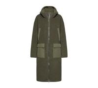camel active Damen Teddymantel mit Kapuze | Teddymantel mit 2-Wege-Reißverschluss, Kapuze und diversen Taschen im Oversized Fit