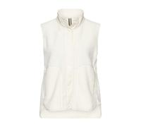 camel active Damen Teddyweste mit Stehkragen Milchweiß, womenswear-46