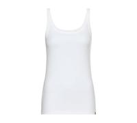 camel active Damen Top aus Reiner Baumwolle Milchweiß, Womenswear-XL