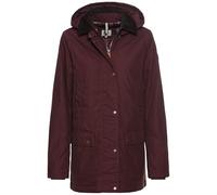 camel active Damen Wachsjacke mit Abnehmbarer Kapuze Dunkelrot, womenswear-42