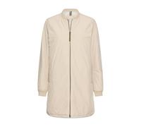 Camel Active Mantel Damen wasserabweisend mit verstellbarer Kapuze, Stehkragen Größe 52 Hellbeige