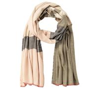 camel active Damen Webschal mit feinem Streifenmuster Khaki womenswear-OS