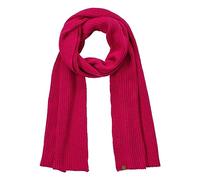 camel active Damen Weicher Strickschal aus reiner Baumwolle Magenta, womenswear-OS
