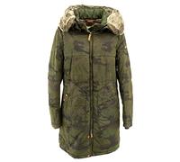 camel active Damen Winterjacke Carbonparka Camouflage