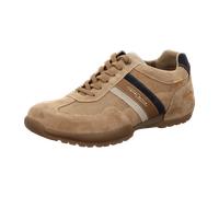 Sneaker CAMEL ACTIVE, Herren, Gr. 43, tan, blau, Leder, Schuhe Sneaker, Trekkingschuh, Freizeitschuh, Schnürschuh mit Profilsohle (28954551-43) tan, blau