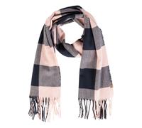 camel active Damen Feiner Webschal mit kariertem Muster Dunkelblau womenswear-OS