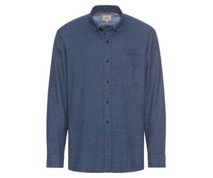 camel active - Flanell Karohemd aus reiner Baumwolle night blue - Gr. - XL