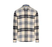 Flanellhemd mit Kontrastdetails und Brusttaschen Blau XL