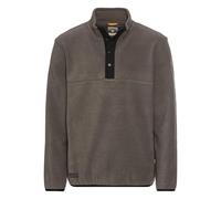 camel active Herren Fleece Troyer aus recyceltem Material Grau Menswear-M